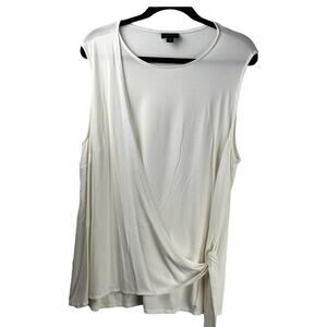 J.Jill Weaver Collection Women Size 2X Sleeveless Wrap Tie Waist CottageCore Top